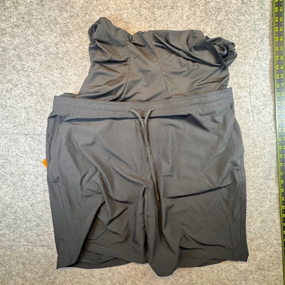 Kirkland Signature Mens Black Swim Shorts XXL Recycled‎ Stretch Trunks 7771397